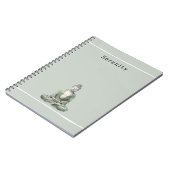 Olive Green Buddha Meditation Personalized  Notitieboek (Linkerzijde)