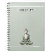 Olive Green Buddha Meditation Personalized  Notitieboek (Voorkant)