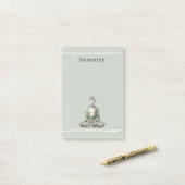 Olive Green Buddha Meditation Personalized Post-it® Notes (Op bureau)