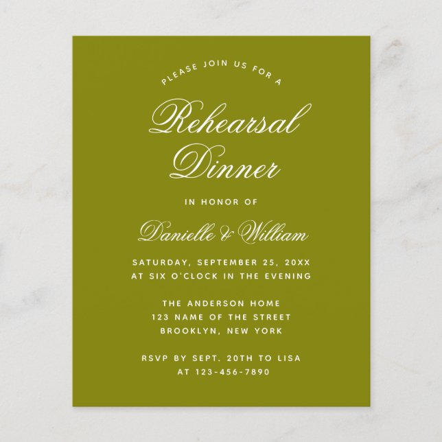 Olive Green Budget repetition (Voorkant)