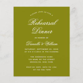 Olive Green Budget repetition