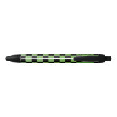Olive green Business logo Company merk Checkers Zwarte Inkt Pen (Achterkant)