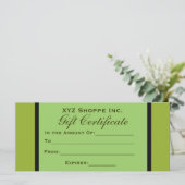 Olive Green Cadeaubon (Staand voorkant)