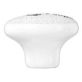 Olive Green Crochet Fast, Die Warm Keramische Knop (Zijkant)