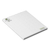 Olive Green Crochet Fast, Die Warm Notitieblok (Schuin)