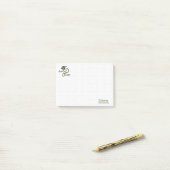 Olive Green Crochet Fast, Die Warm Post-it® Notes (Op bureau)