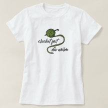 Olive Green Crochet Fast, Die Warm T-Shirt