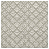 Olive Green Damask Stof (Swatch)