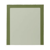 Olive Green Decor past dit eenvoudig aan Notitieblok (Voorkant)