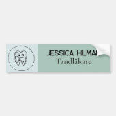 Olive green Dentist/all Sticker logo Personalized (Voorkant)