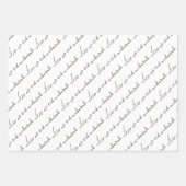 Olive Green Eid Mubarak Bilingual Inpakpapier Vel (Voorkant)