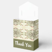 Olive Green en Cream Bedankdoosjes (Geopend)