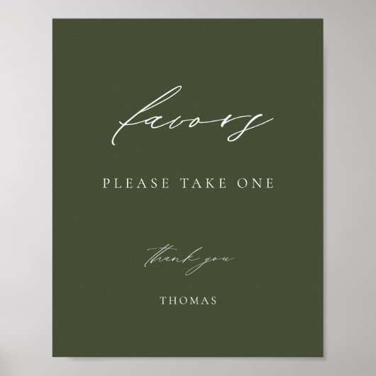 Olive Green Favor Poster (Voorkant)