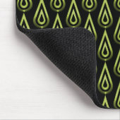 Olive Green Flickering Flames Mousepad Muismat (Hoek)