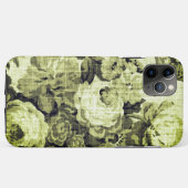 Olive Green  Floral Toile Case-Mate iPhone Case (Achterkant (horizontaal))