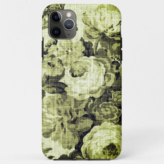 Olive Green  Floral Toile Case-Mate iPhone Case (Achterkant)