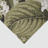 Olive Green Floral Toile No.1 Tissuepapier (Detail)