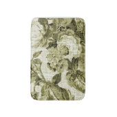 Olive Green Floral Toile No.4 Badmat (Voorkant Verticaal)