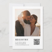 Olive Green Floral Vrijgezellenfeest Foto QR Code Kaart (Achterkant)