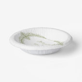 Olive Green French Flourish Frame Wedding Papieren Kommen (Gebogen)