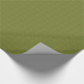 Olive Green Gingham-GIFT WRAPPING PAPER Cadeaupapier (Hoek)