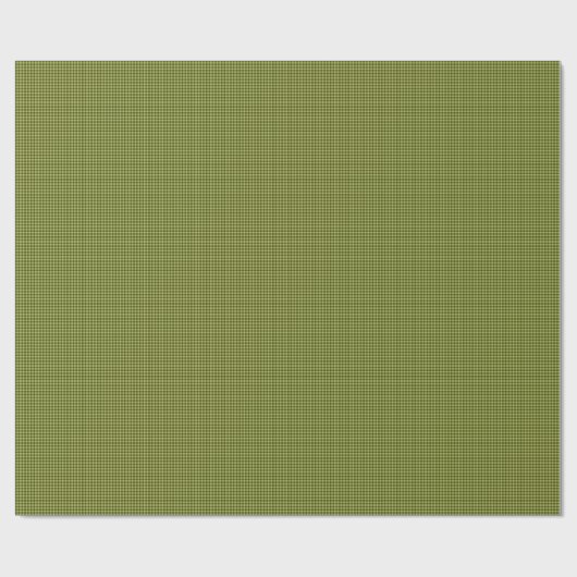 Olive Green Gingham-GIFT WRAPPING PAPER Cadeaupapier (Vlak)