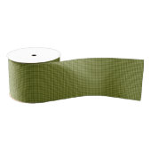 Olive Green Gingham-RIBBON SPOOL Grosgrain Lint (Spoel)