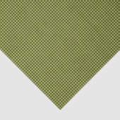 Olive Green Gingham-TISSUE WRAPPING PAPIER (Detail)