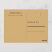 Olive Green Gold String Lights Engagement Party Briefkaart (Achterkant)