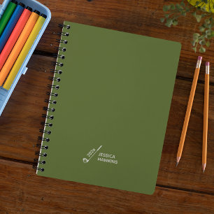 Olive Green Golf Club Personal Weekly Planner