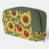 Olive Green Greenery Zonnebloem Lady Bug Garden Ze Toilettasje (Rechterhoek)