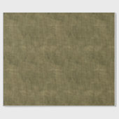 Olive Green Grunge Cadeaupapier (Vlak)