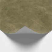 Olive Green Grunge Cadeaupapier (Hoek)