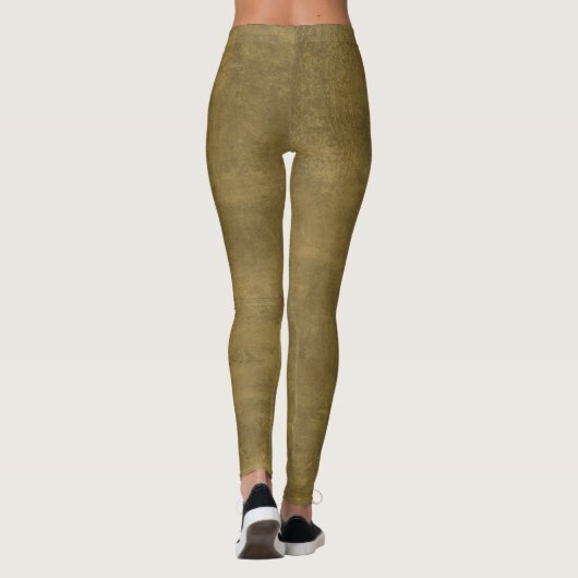 Olive Green Grunge Leggings (Achterkant)