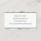  Olive Green Hollywood Hills Toile Visitekaartje (Achterkant)