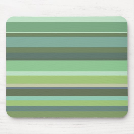Olive green horizontal stripes muismat (Voorkant)