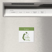 Olive Green ik voel me knitty, Oh zo knitty Magneet (Insitu (Vaatwasser))