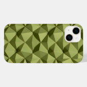 Olive Green iPhone Case Minimalist Modern Texture (Achterkant (horizontaal))