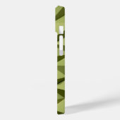 Olive Green iPhone Case Minimalist Modern Texture (Achterkant / Links)