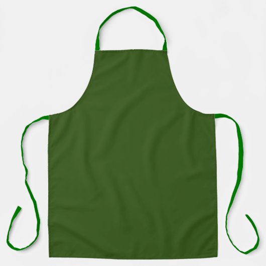 Olive Green Kitchen Craft Chef Schort (Voorkant)