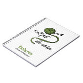 Olive Green Knit Fast, Die Warm Notitieboek (Linkerzijde)
