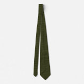 Olive Green Knitted Fabric Stropdas (Achterkant)
