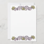 Olive Green Lavender Vineyard Wedding Kaart (Achterkant)