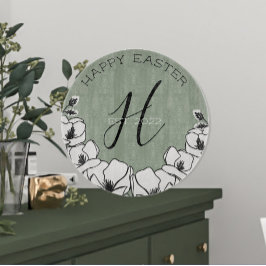 Olive Green Magnolia Flower Custom Easter Snijplank