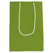 Olive Green Medium Cadeauzakje (Achterkant)