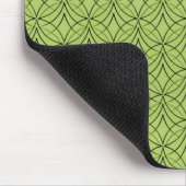 Olive Green Metro Retro Mousepad Muismat (Hoek)