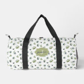 Olive Green Monogram Name Watercolor Chic Pattern Plunjezak (Voorkant)
