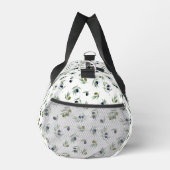 Olive Green Monogram Name Watercolor Chic Pattern Plunjezak (Rechts)