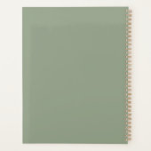 Olive Green Monogram Planner (Achterkant)
