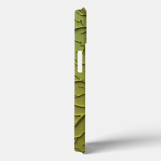 Olive Green Organic Branch iPhone Case (Achterkant / Rechts)